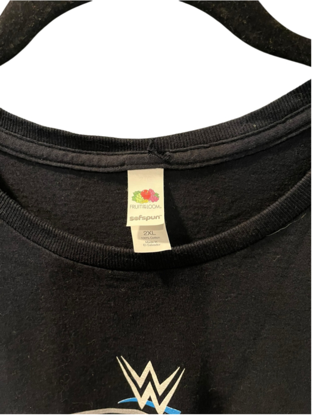 WWE SmackDown Graphic T-Shirt Black Adult 2XL Fruit Of The Loom Wrestling Men's - Picture 3 of 7